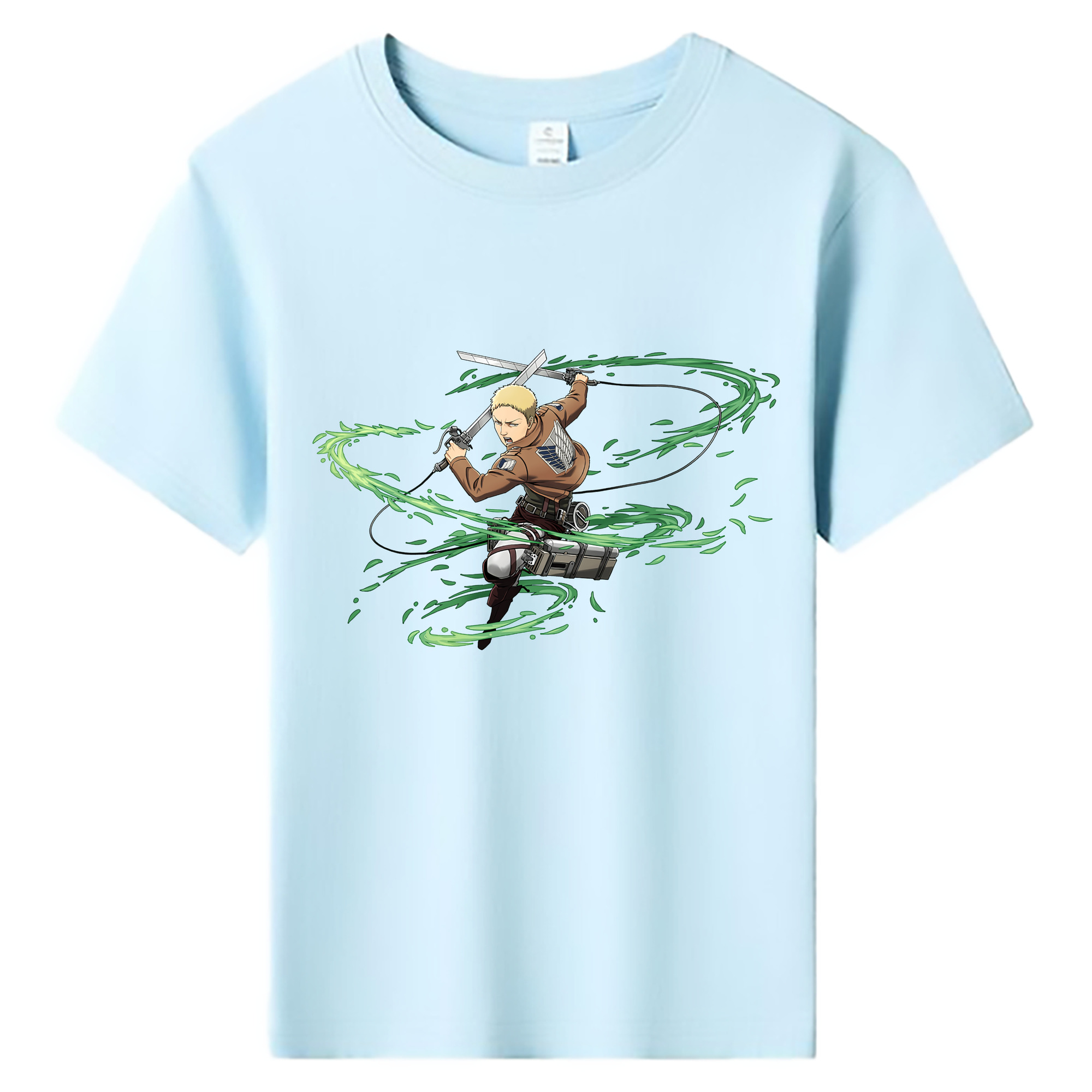 （画像用） 進撃の巨人 ライナー・ブラウン Attack on Titan Reiner Braun 綿100％キッズTシャツ（フロントプリント）